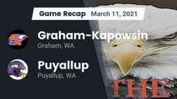 Recap: Graham-Kapowsin  vs. Puyallup  2021
