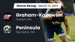 Recap: Graham-Kapowsin  vs. Peninsula  2021