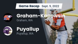 Recap: Graham-Kapowsin  vs. Puyallup  2022