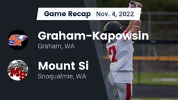 Recap: Graham-Kapowsin  vs. Mount Si  2022