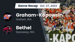 Recap: Graham-Kapowsin  vs. Bethel  2023