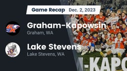 Recap: Graham-Kapowsin  vs. Lake Stevens  2023