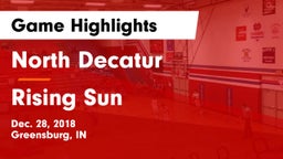 North Decatur  vs Rising Sun  Game Highlights - Dec. 28, 2018