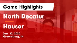 North Decatur  vs Hauser  Game Highlights - Jan. 10, 2020