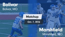 Matchup: Bolivar  vs. Marshfield  2016