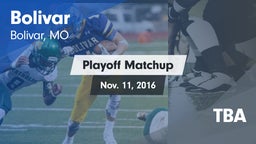 Matchup: Bolivar  vs. TBA 2016