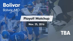 Matchup: Bolivar  vs. TBA 2016