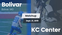 Matchup: Bolivar  vs. KC Center 2018
