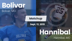 Matchup: Bolivar  vs. Hannibal  2019