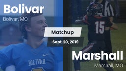 Matchup: Bolivar  vs. Marshall  2019