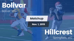 Matchup: Bolivar  vs. Hillcrest  2019