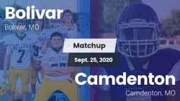 Matchup: Bolivar  vs. Camdenton  2020