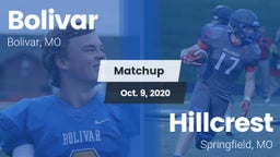 Matchup: Bolivar  vs. Hillcrest  2020