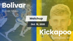 Matchup: Bolivar  vs. Kickapoo  2020
