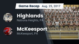 Recap: Highlands  vs. McKeesport  2017