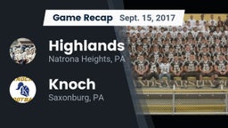 Recap: Highlands  vs. Knoch  2017