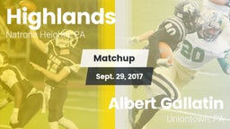 Matchup: Highlands High vs. Albert Gallatin 2017