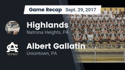 Recap: Highlands  vs. Albert Gallatin 2017