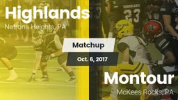 Matchup: Highlands High vs. Montour  2017
