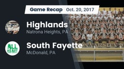 Recap: Highlands  vs. South Fayette  2017