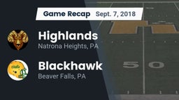 Recap: Highlands  vs. Blackhawk  2018