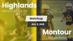 Matchup: Highlands High vs. Montour  2018