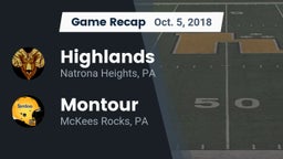 Recap: Highlands  vs. Montour  2018