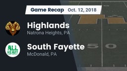 Recap: Highlands  vs. South Fayette  2018