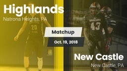 Matchup: Highlands High vs. New Castle  2018