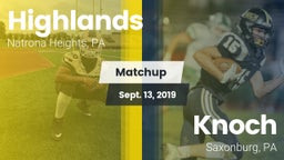 Matchup: Highlands High vs. Knoch  2019