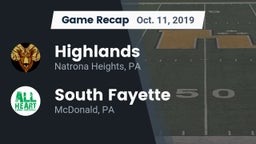 Recap: Highlands  vs. South Fayette  2019