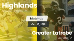 Matchup: Highlands High vs. Greater Latrobe  2019