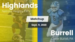 Matchup: Highlands High vs. Burrell  2020