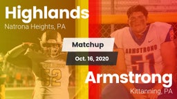 Matchup: Highlands High vs. Armstrong  2020