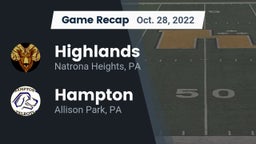 Recap: Highlands  vs. Hampton  2022