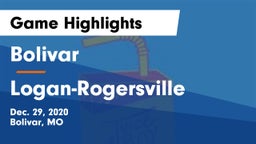Bolivar  vs Logan-Rogersville  Game Highlights - Dec. 29, 2020