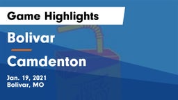 Bolivar  vs Camdenton  Game Highlights - Jan. 19, 2021