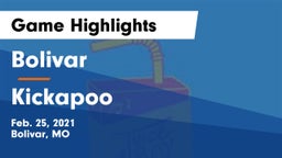Bolivar  vs Kickapoo  Game Highlights - Feb. 25, 2021