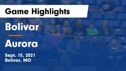 Bolivar  vs Aurora  Game Highlights - Sept. 15, 2021