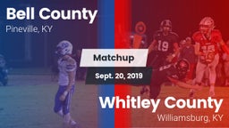 Matchup: Bell County High vs. Whitley County  2019