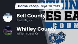 Recap: Bell County  vs. Whitley County  2019