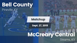 Matchup: Bell County High vs. McCreary Central  2019