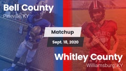 Matchup: Bell County High vs. Whitley County  2020