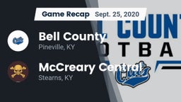 Recap: Bell County  vs. McCreary Central  2020