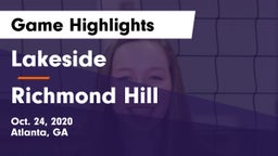 Lakeside  vs Richmond Hill Game Highlights - Oct. 24, 2020