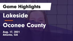 Lakeside  vs Oconee County Game Highlights - Aug. 17, 2021