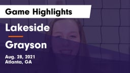Lakeside  vs Grayson Game Highlights - Aug. 28, 2021