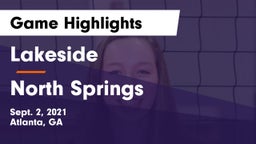 Lakeside  vs North Springs Game Highlights - Sept. 2, 2021