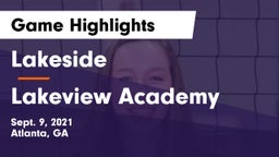 Lakeside  vs Lakeview Academy Game Highlights - Sept. 9, 2021