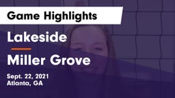 Lakeside  vs Miller Grove Game Highlights - Sept. 22, 2021
